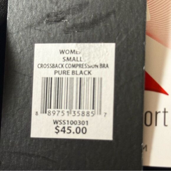 Silvadur second skin Black Sports Bra size small NWT - Picture 4 of 10